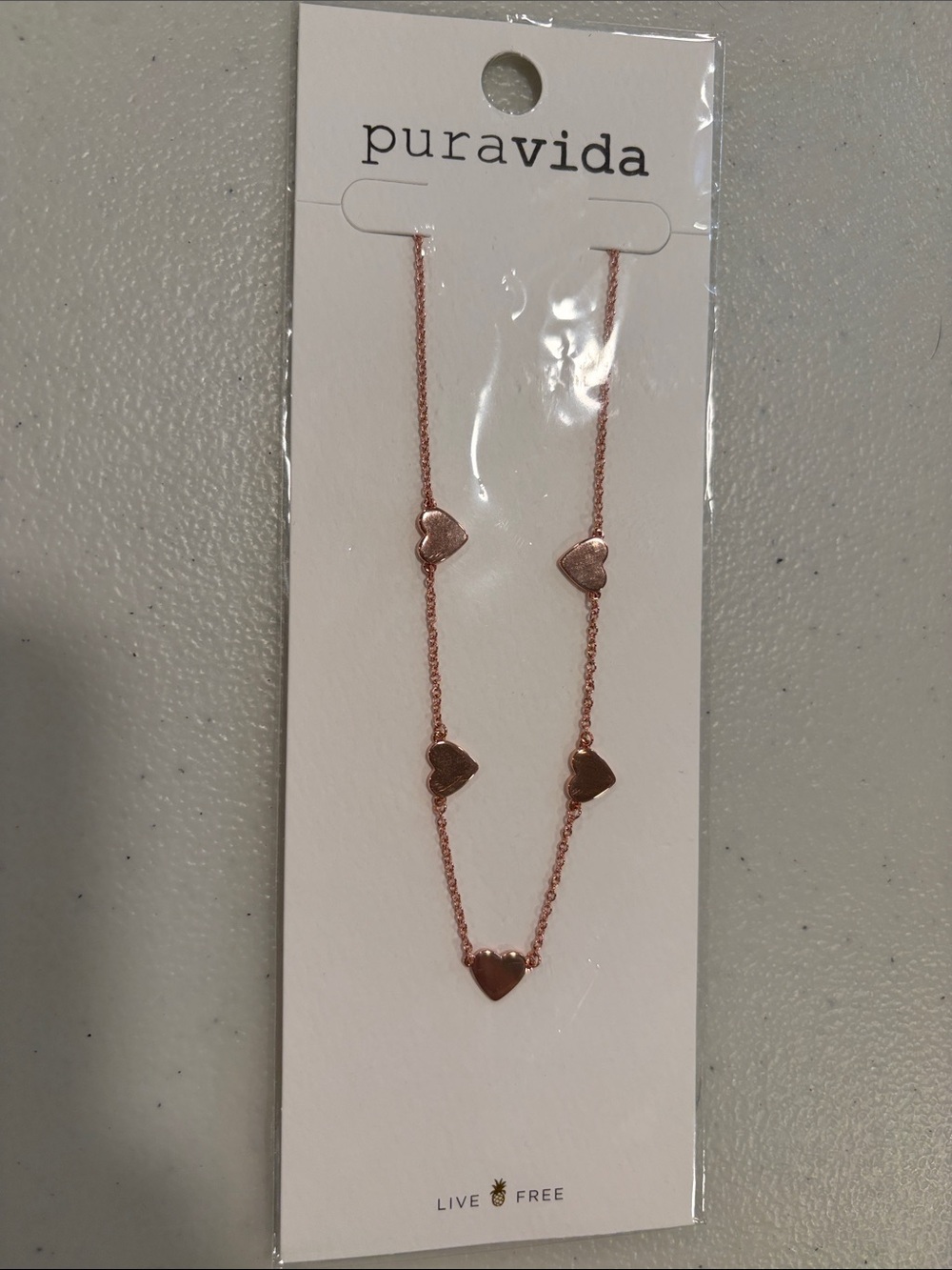 NWT Pura Vida Rose Gold Necklace